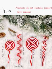 4pcs Lollipop Design Christmas Tree Decoration - View 5