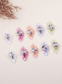 10 cái Hoa Hình Trang Trí Nghệ Thuật Móng Tay - Nhiều màu - Xem 2