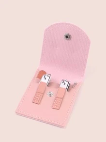 4入組指甲剪套裝附收納袋 - 淺粉色 - 查看 1