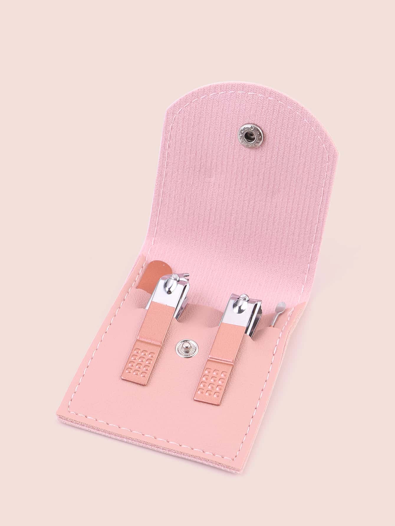 4入組指甲剪套裝附收納袋 - 淺粉色 - 查看 1