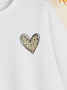 SHEIN Teen Girls Sweatshirts - White - View 4