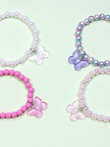 4 cái Cô Gái Bướm Quyến Rũ Vòng Tay Cườm - Nhiều màu - Xem 3