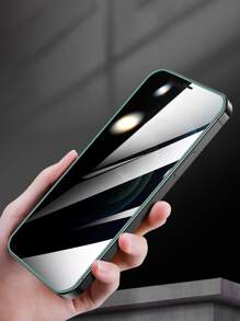 2張鋼化隱私保護手機膜適用於iphone,私人屏幕保護膜 - 綠色 - 查看 2