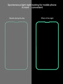 2張鋼化隱私保護手機膜適用於iphone,私人屏幕保護膜 - 綠色 - 查看 3