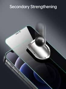 2張鋼化隱私保護手機膜適用於iphone,私人屏幕保護膜 - 綠色 - 查看 7