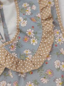 1入組花朵圖案圍裙 - 彩色 - 查看 3