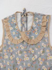 1入組花朵圖案圍裙 - 彩色 - 查看 6