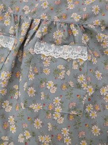 1入組花朵圖案圍裙 - 彩色 - 查看 7