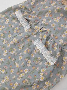 1入組花朵圖案圍裙 - 彩色 - 查看 8