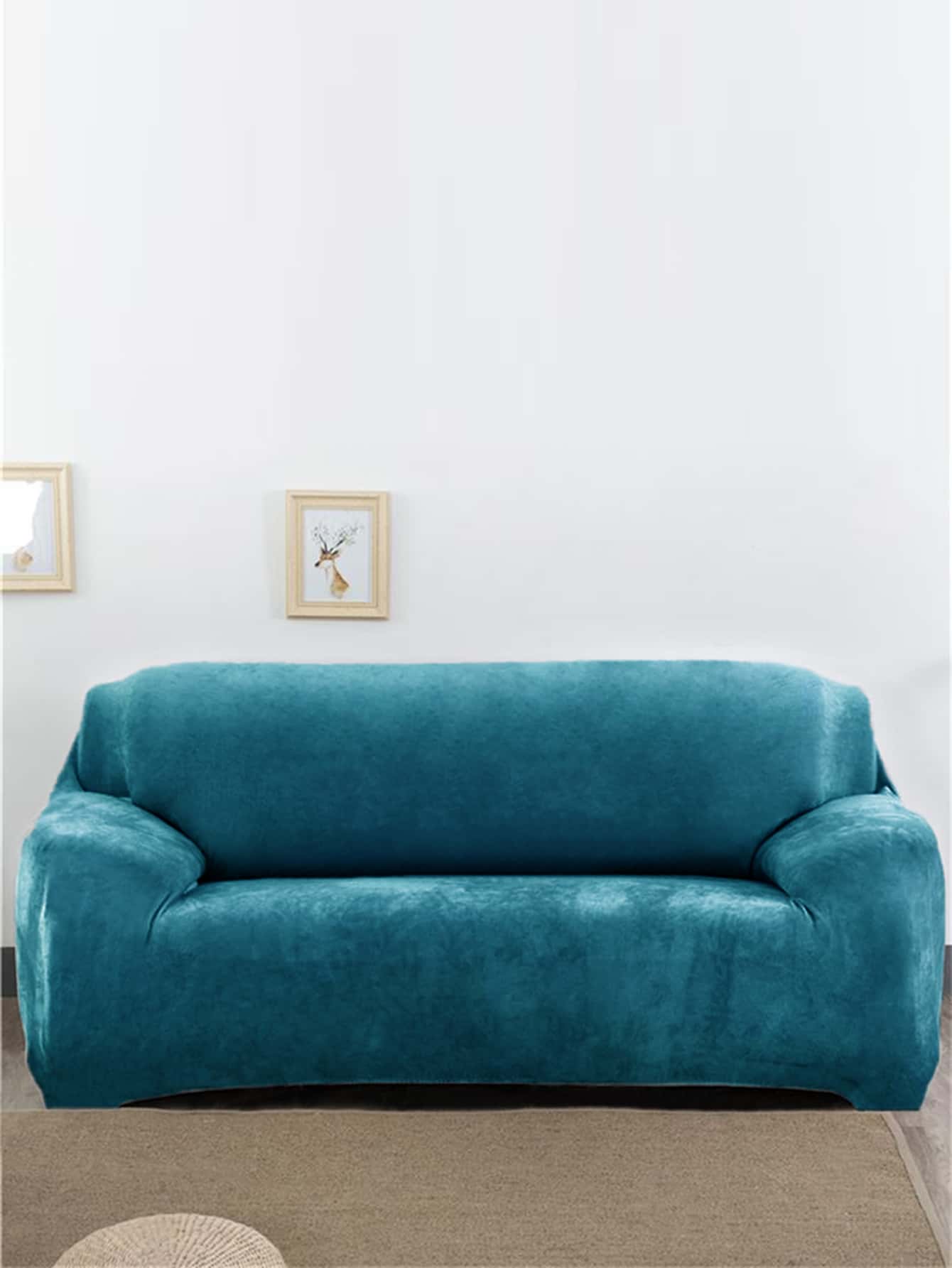 Solid Color Stretchy Sofa Cover SHEIN UK