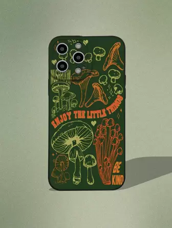 Fairycore Coque de téléphone portable à imprimé champignon
