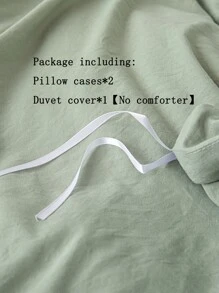 Set colcha sin relleno con diseño de botón - Verde - Ver 3