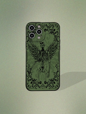 Fairycore Skull Print Phone Case