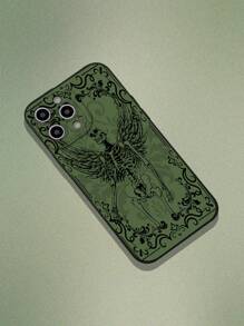 ROMWE Fairycore Handyhülle mit Schädel Muster