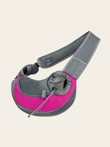 1 Túi đựng thú cưng Colorblock Mesh - Màu Hồng Tươi - Xem 4