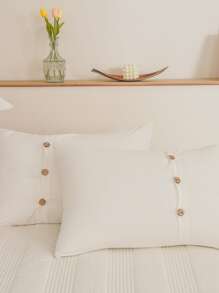 前排扣被套套裝不附帶內芯 - 白色 - 查看 4