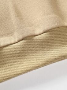 Manfinity LEGND Áo nỉ Nam Thú vật Lá thư Giải trí - Màu Khaki - Xem 6