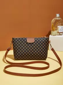 Waterproof,Lightweight,Business Casual All Over Print Square Bag Vintage For Teen Girls Women College Students,Rookies & White-Collar Workers Perfect For Office,College,Work,Business,Commute, Old Money Style Women Bag - Multicolor - View 1