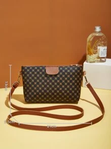 Waterproof,Lightweight,Business Casual All Over Print Square Bag Vintage For Teen Girls Women College Students,Rookies & White-Collar Workers Perfect For Office,College,Work,Business,Commute, Old Money Style Women Bag - Multicolor - View 3