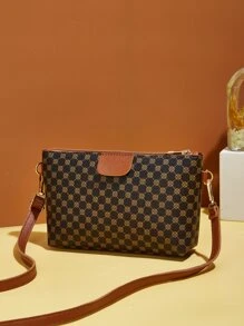 Waterproof,Lightweight,Business Casual All Over Print Square Bag Vintage For Teen Girls Women College Students,Rookies & White-Collar Workers Perfect For Office,College,Work,Business,Commute, Old Money Style Women Bag - Multicolor - View 6