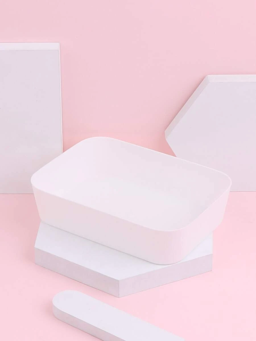 1个实心化妆品收纳盒，女士礼物，圣诞礼物，女士送礼佳品，房间装饰 - 白色 - 查看 1