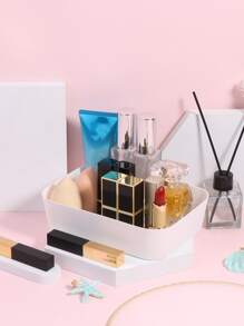 1个实心化妆品收纳盒，女士礼物，圣诞礼物，女士送礼佳品，房间装饰 - 白色 - 查看 2