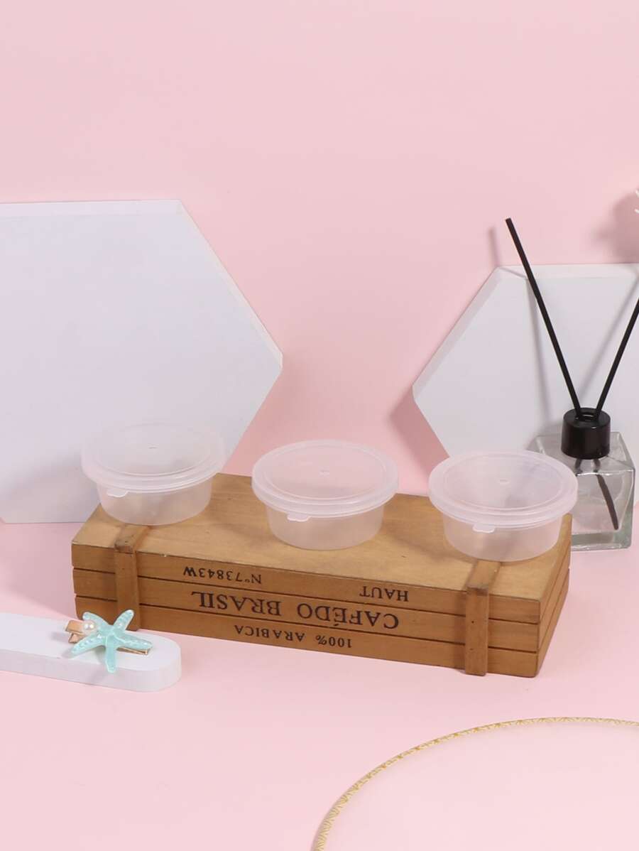 3入組透明假指甲收納盒 - 無色 - 查看 1