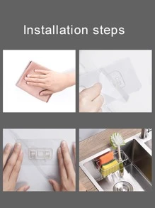 Kệ thoát nước bồn rửa bằng thép không gỉ 1pc - Bạc - Xem 3