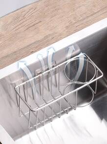 Kệ thoát nước bồn rửa bằng thép không gỉ 1pc - Bạc - Xem 5