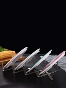 1pc Retractable Stainless Steel Pot Lid Holder, Multifunction Plate Drain Shelf, Storage Rack, For Kitchen Organization - Silver - View 5