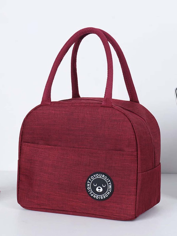 1pc Cartoon Patch Lunch Bag SHEIN USA