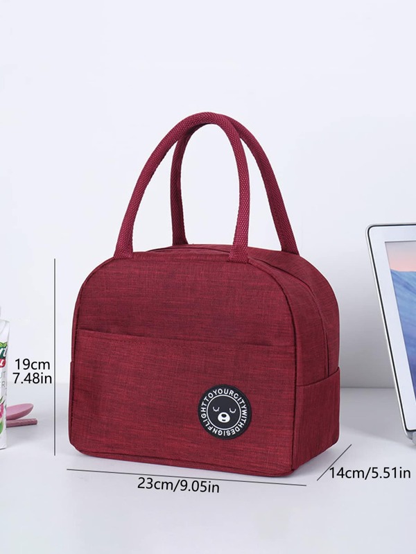 1pc Cartoon Patch Lunch Bag SHEIN USA