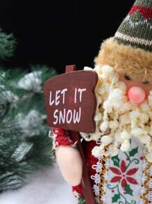 1pc Christmas Santa Claus Design Decoration Craft