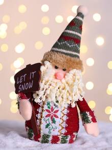1pc Christmas Santa Claus Design Decoration Craft