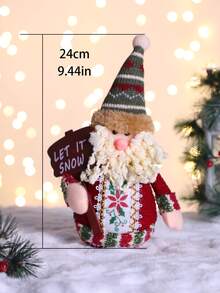 1pc Christmas Santa Claus Design Decoration Craft