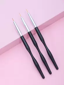 3 cọ vẽ móng - màu đen - Xem 1