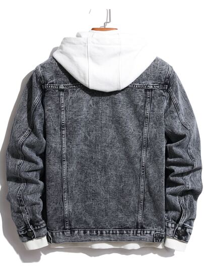 Aape Moonface logo hooded denim jacket | Bape official