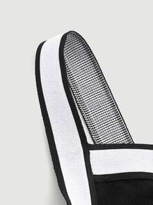 SHEIN MOD Contrast Tape Detail Wide Straps Top,Halloween,Concert Outfits For Women,Back To School