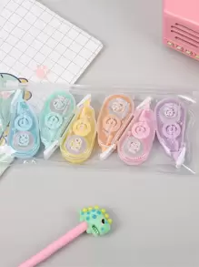6pcs Plastic Plain Correction Tape - Multicolor - View 1