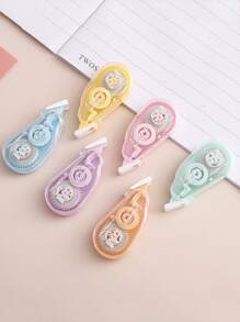6pcs Plastic Plain Correction Tape - Multicolor - View 3