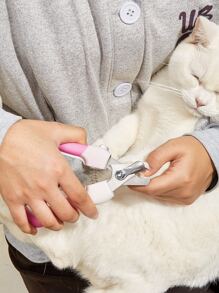 1入組隨機色不銹鋼寵物指甲剪