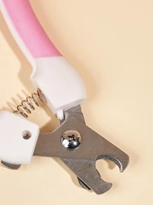 1入組隨機色不銹鋼寵物指甲剪