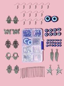 1件套蝴蝶和星星DIY首飾配件 - 彩色 - 查看 1