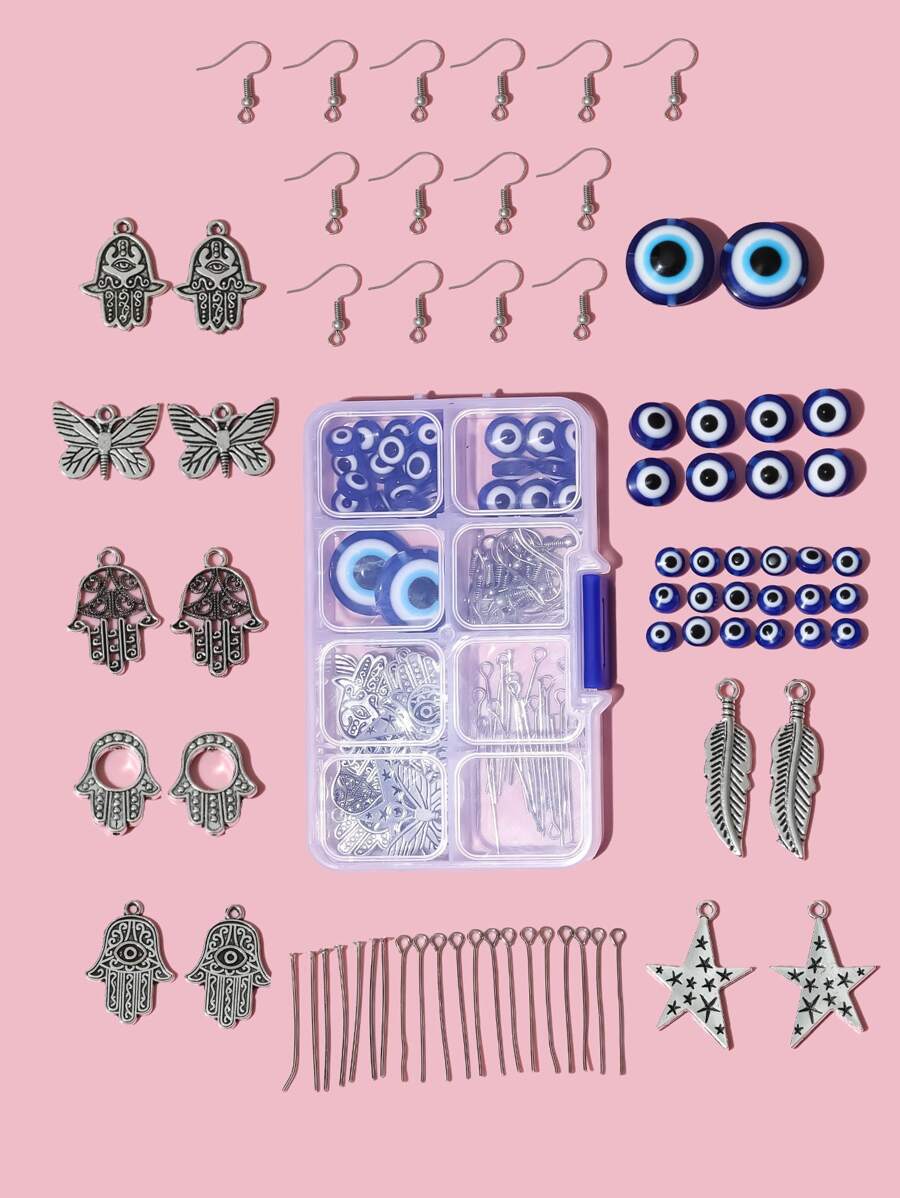 1件套蝴蝶和星星DIY首飾配件 - 彩色 - 查看 1