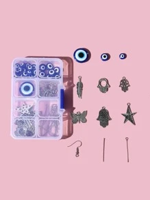 1件套蝴蝶和星星DIY首飾配件 - 彩色 - 查看 3