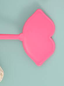 Espejo con forma de labios con mango, espejo de tocador, decoración para sala de estar, dormitorio, baño, casa, artículos de viaje, boda, fiesta, cumpleaños, regalos para hombres, mamá, papá, mejores amigos, maestros, Año Nuevo, accesorios, regalo divertido, maquillaje, barato, decoración de habitación, tocador, viaje, dormitorio, accesorios de maquillaje, espejo, espejo de tocador, mini espejo, espejo compacto, espejo pequeño, espejo de mano - Rosa Fucsia - Ver 4