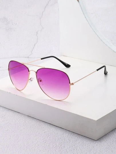 1副时尚女士金属框眼镜，日常装饰佩戴，优雅時尚眼鏡，沙滩配饰，女士眼镜時尚眼鏡，秋冬女士服装基础款，商务休闲礼品