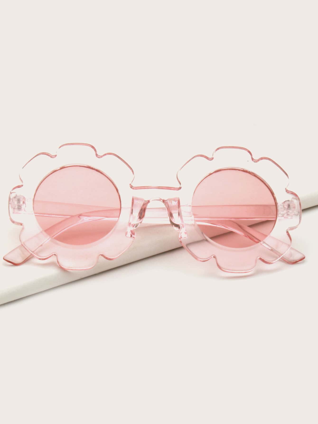 兒童花邊框太陽眼鏡 - 粉色 - 查看 1