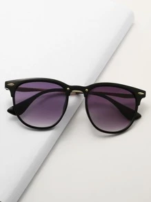 1 Pair Women Square Stud Fashion Glasses, Suitable For Daily Wear - Mauve Purple - View 2