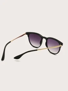 1 Pair Women Square Stud Fashion Glasses, Suitable For Daily Wear - Mauve Purple - View 3